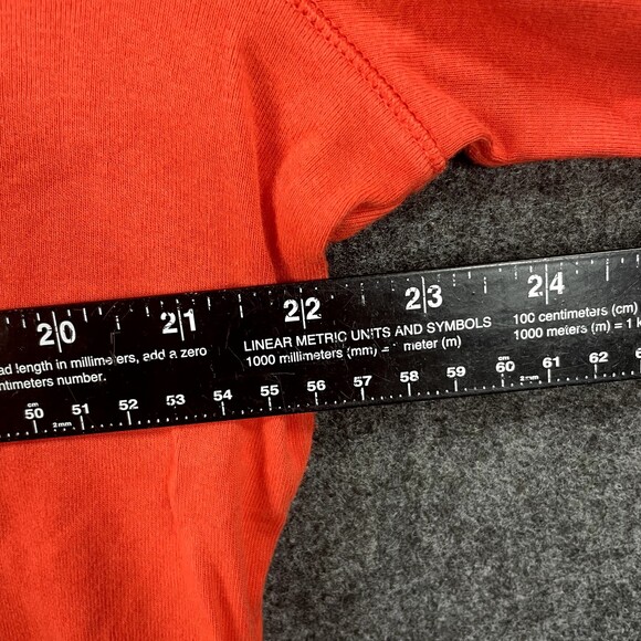 Bogner Shirt Women's XXL Orange Red White 100% Cotton 3/4 Sleeve Polo Blouse - Picture 4 of 7